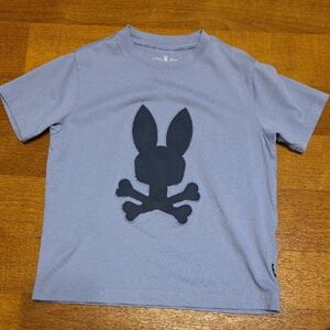 Psycho Bunny Blue and Black Short Sleeve Tee